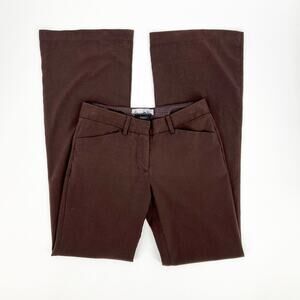 Vintage Y2k Star City Brown Low Rise Flare Dress Pants Size 1